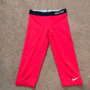 Hot Pink Nike Dry-fit Leggings